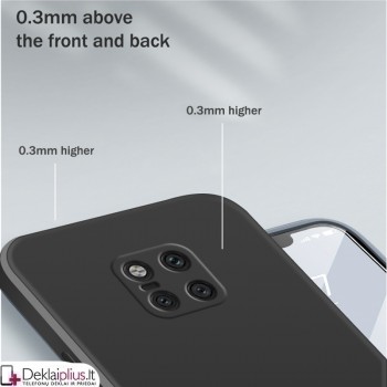 Liquid Air silikoninis juodas dėklas - su kameros apsauga (Huawei Mate 20 Pro)